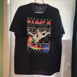 NASA w/ snowman holiday shirt